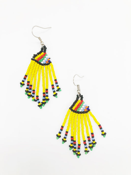 Kunu Earrings- Yellow/ Green