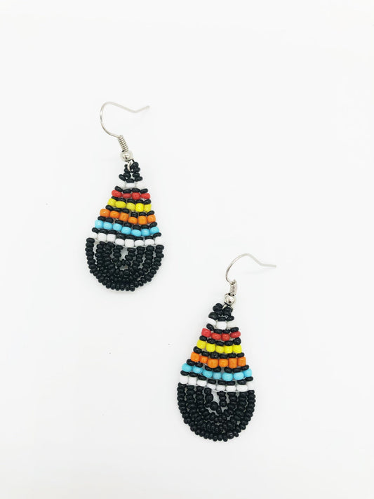 Small Caswell Earrings- Black