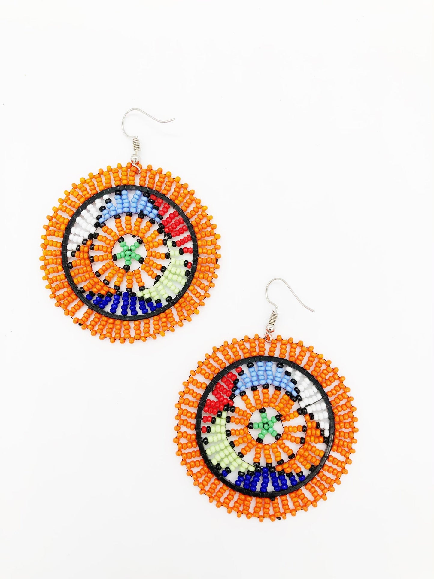 Large Nova Earrings- Orange