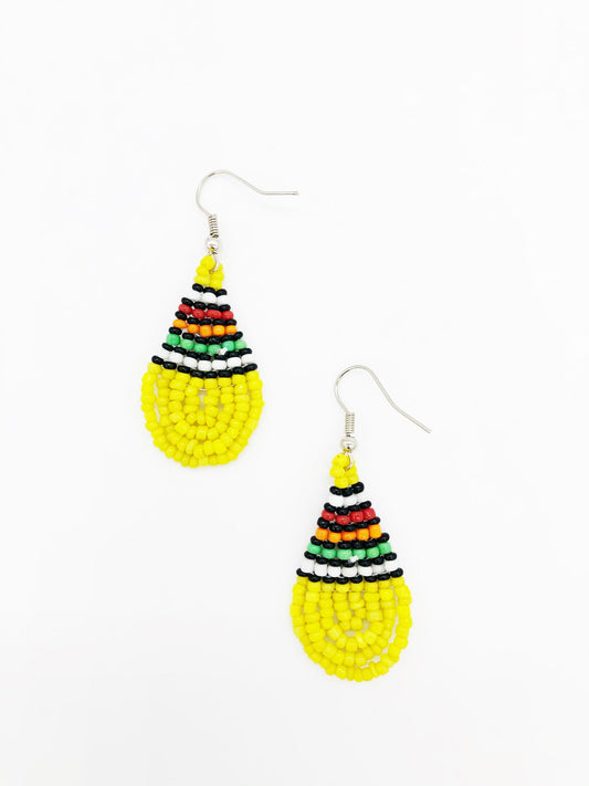 Small Caswell Earrings- Light Yellow