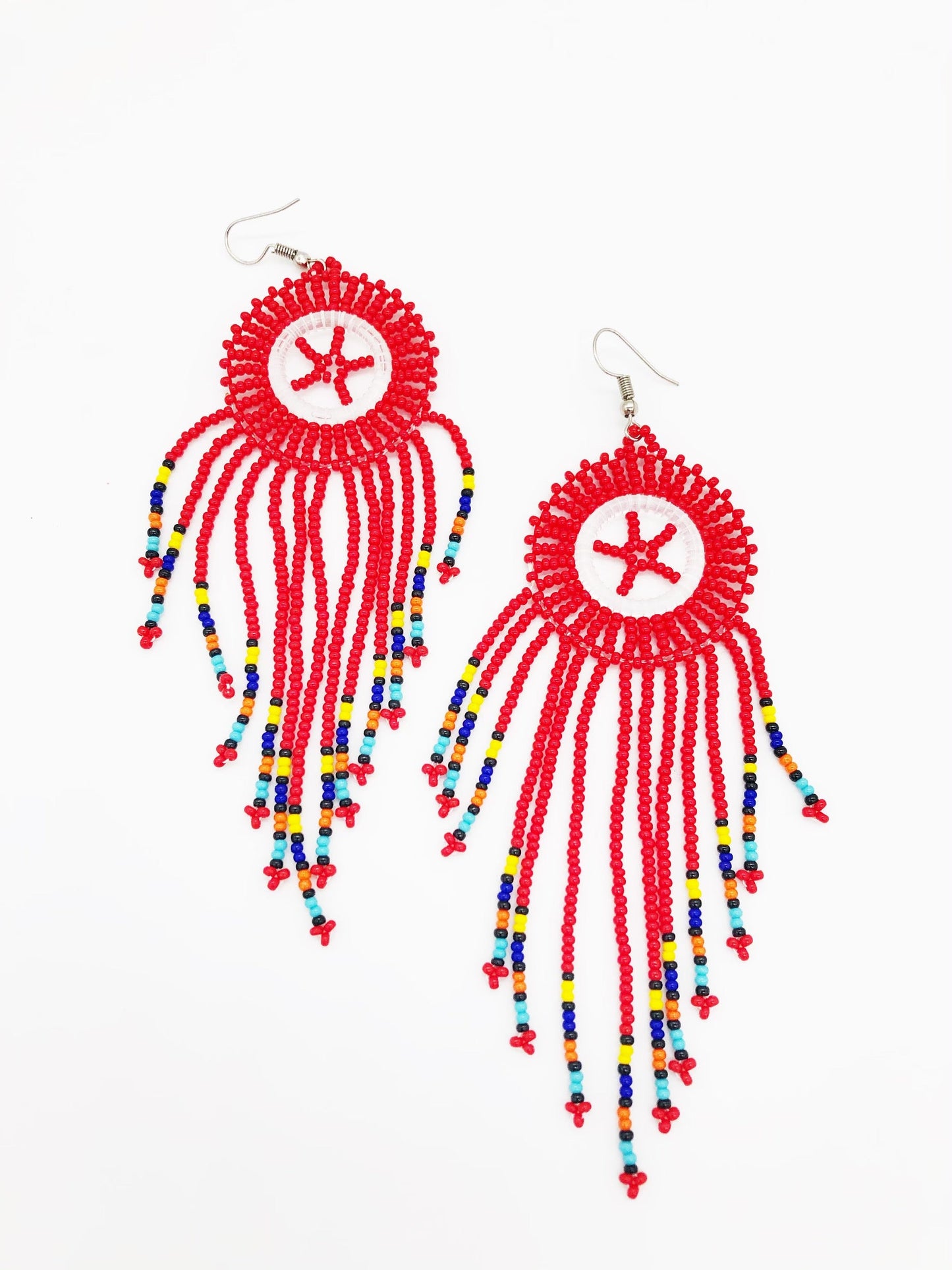 Medium Super Nova Earrings- Red