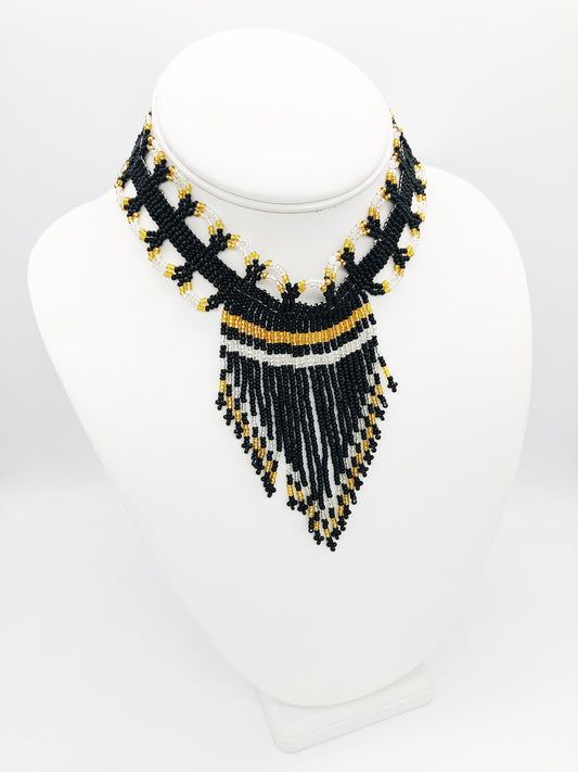 Jubilee Choker- Black, Silver, Gold